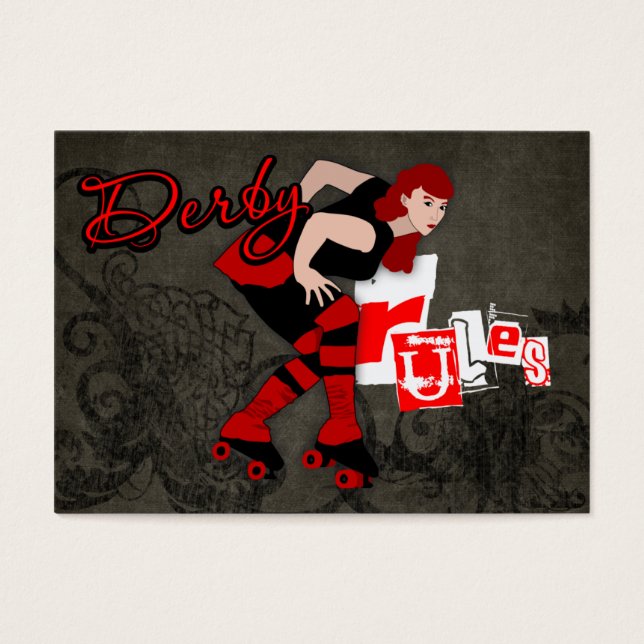 Derby Rules Mini Note Cards (Front)