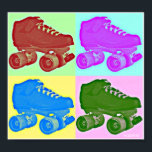 Derby Skate Pop Art Poster<br><div class="desc">Love Derby?! Bring some Derby Pop Art into your home!!</div>