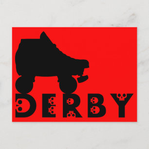 derby : skullphabet postcard