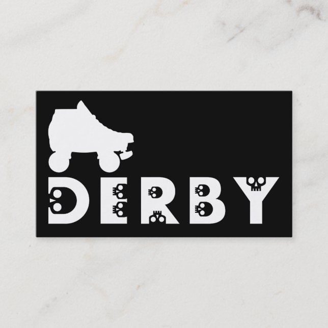 derby : skullphabet skate business card (Front)