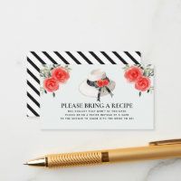 Derby Style Hat Roses Bridal Shower Recipe Request