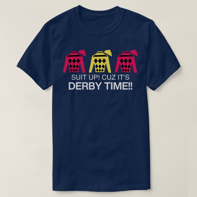 Derby Time Horse Racing Colour Tee Funny Kentucky  (Design Front)