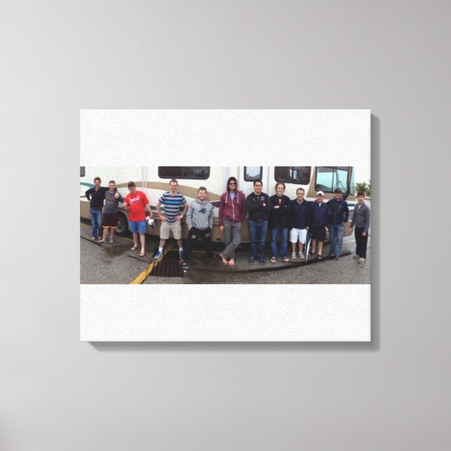 Derby Trip 2013 RV Canvas Print (Front)