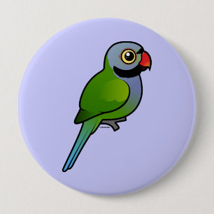Derbyan Parakeet 4 Inch Round Button