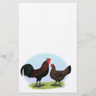 Derbyshire Redcap Fowl Stationery