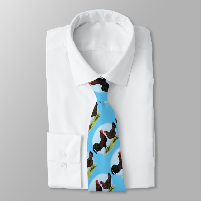 Derbyshire Redcap Fowl Tie (Tied)