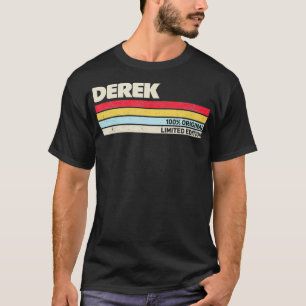 Derek Personalized Name Retro Vintage 70s 80s 90s T-Shirt