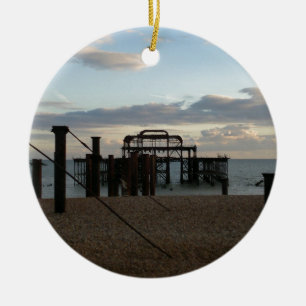 Derelict West Pier Brighton England Ceramic Ornament
