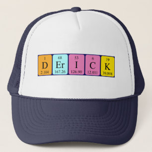 Derick periodic table name hat