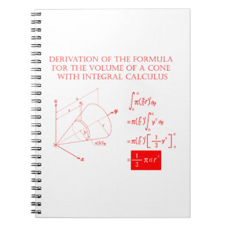 Derivation of the formula for the volume of a cone notebook