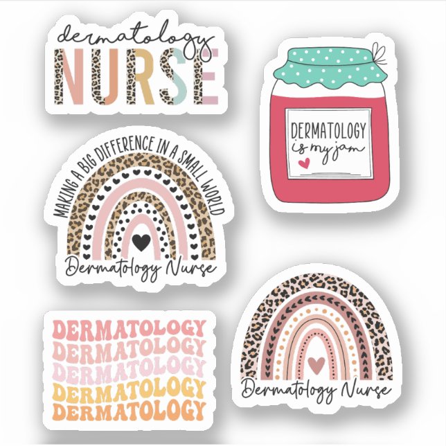 Dermatologie Infirmière Sticker Pack Dermatologie  (Devant)
