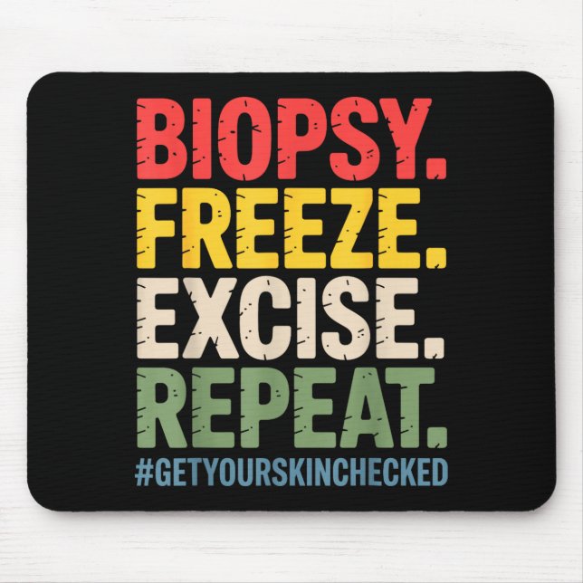 Dermatologist Art For Men Women Dermatology Dermat Mouse Pad (Front)