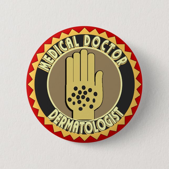 Dermatologist LOGO 2 Inch Round Button (Front)