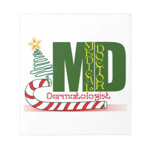 Dermatologist MERRY CHRISTMAS Notepad