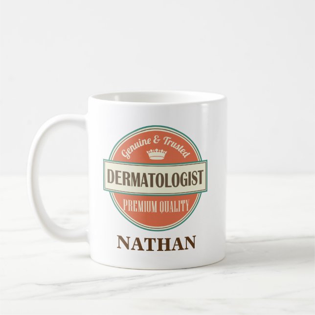 Dermatologist Personalized Office Mug Gift (Left)