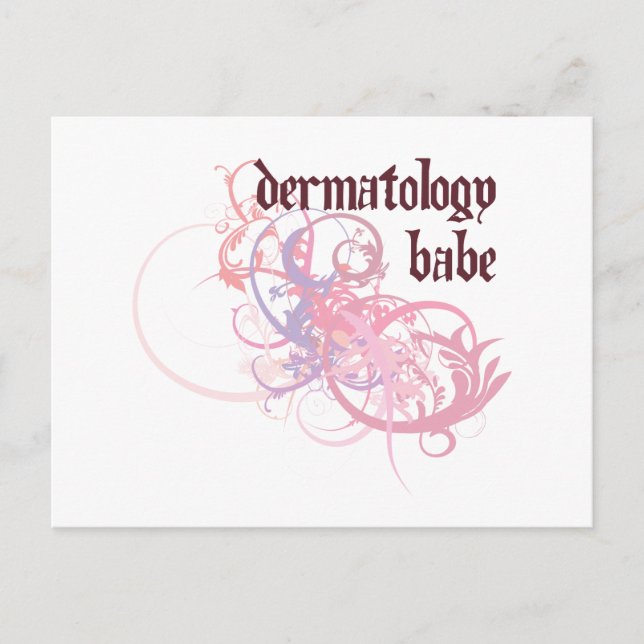 Dermatology Babe Postcard (Front)