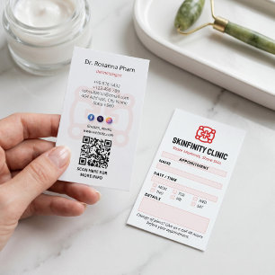 Dermatology Clinic Business   Clean Appointment Card