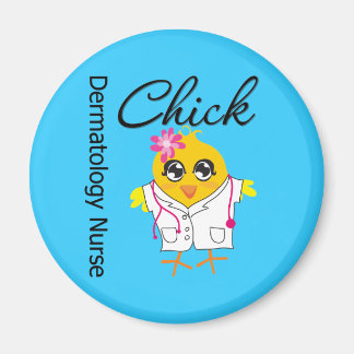 Dermatology Nurse Chick v2 Magnet