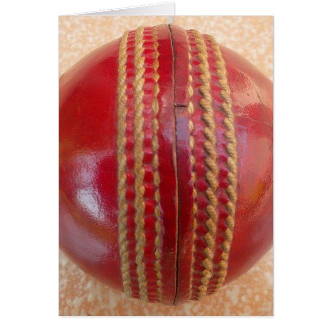 Dernier ballon de cricket en cuir rouge internatio (Devant)
