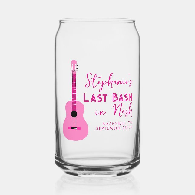 Dernier Bassin de Guitare Rose à Nash Bachelorette (Recto)