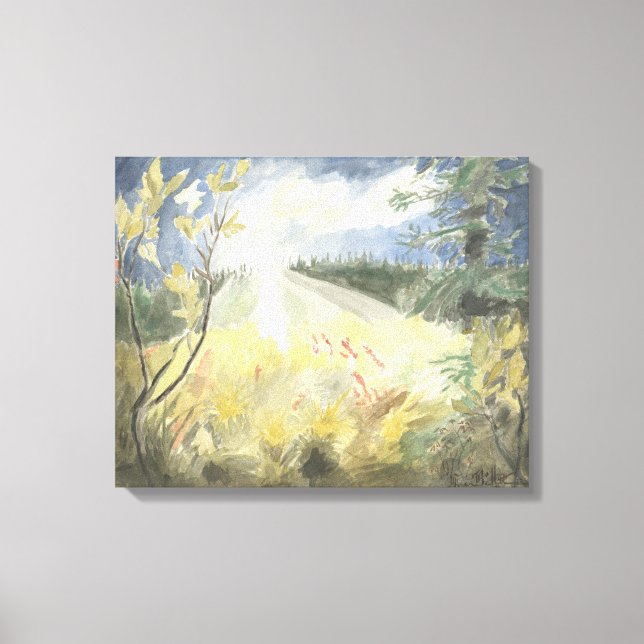 Dernier du soleil arctique : toile étirée (Recto)