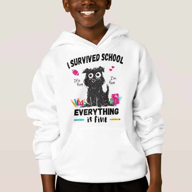 Dernier jour d'école, j'ai survécu à l'école (Devant)