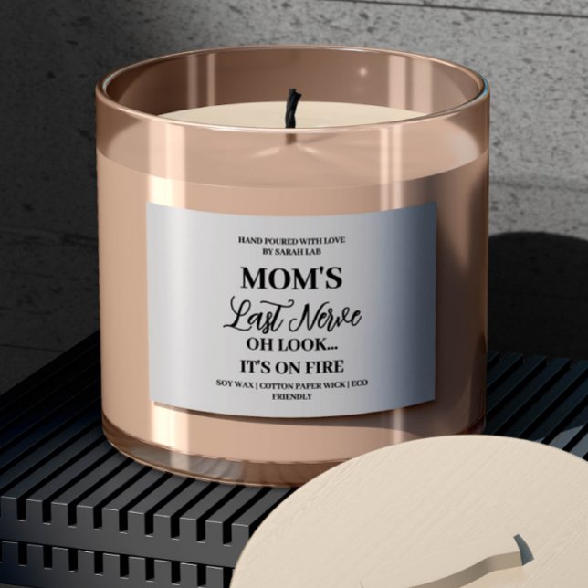 Dernier Nerve de maman drôle Sticker Maman Étiquet (Créateur téléchargé)