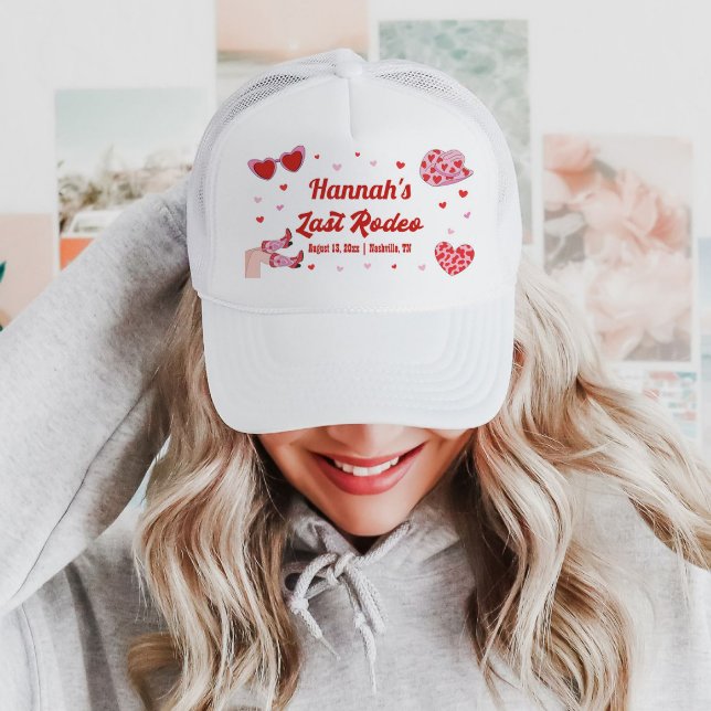 Dernier Rodeo Cowgirl Bachelorette Casquette (Créateur téléchargé)