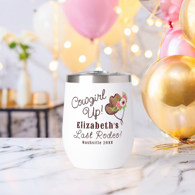 Dernier Rodéo Rustique Pink Cowgirl Bachelorette (Enterrement de vie de garçon (pivoté))