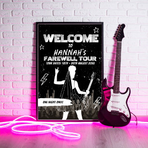 Dernier Tour Punk Rock Band Bachelorette Affiche d
