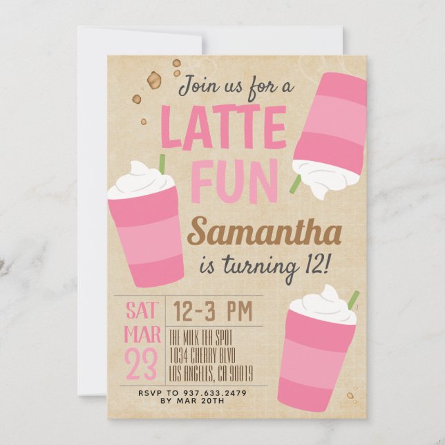 Dernière invitation pour un café amusant (Devant)