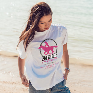 Dernière Marche Rose Chaud Pour La T-Shirt Marié