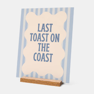 Dernière Toast sur la Côte Bachelorette Bleu Ondul