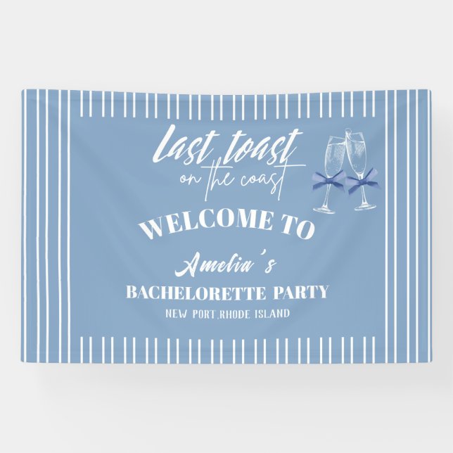 Dernière toast sur la côte bannière de bienvenue e (Horizontal)