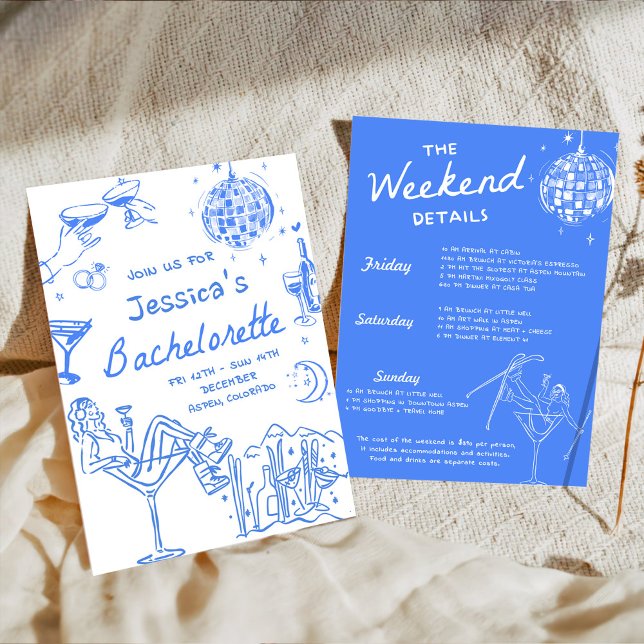 Dernière Toast Sur Les Pistes Invitation Week-end  (Créateur téléchargé)