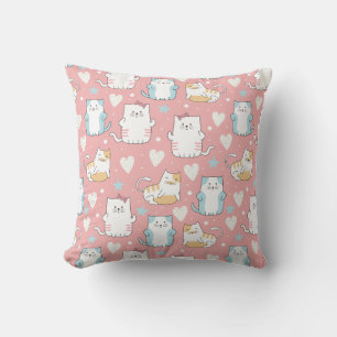 Derpy Cats Throw Pillow