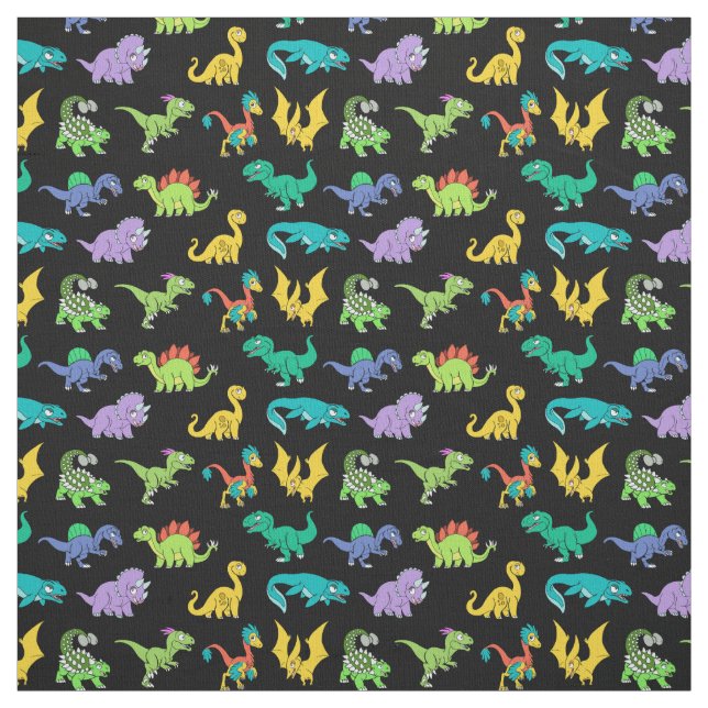 Derpy Dinosaurs pattern Fabric (Swatch)