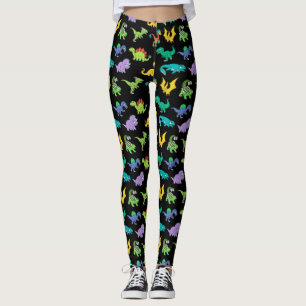 Derpy Dinosaurs pattern Leggings