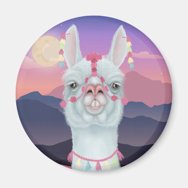 Derpy Llama Magnet (Front)