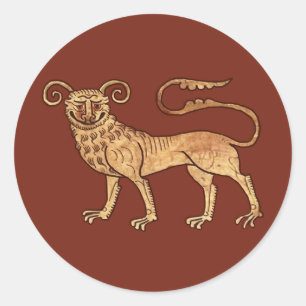 Derpy Manticore Classic Round Sticker