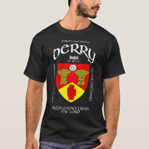 Derry Ireland Irish Crest Coat of Arms T-Shirt