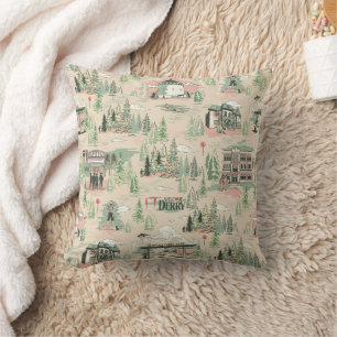Derry Locations Pattern Throw Pillow