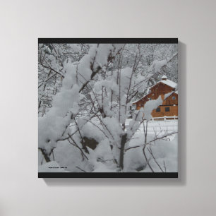 Derry Winter Ranch 12 x12 Canvas Print