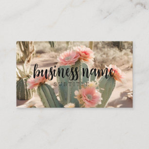 Derset Cactus + Fleurs Carte de visite