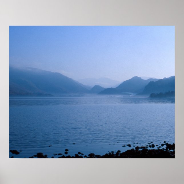 Derwent Water Cumbria England Card Poster (Front)