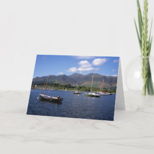 Derwent Water Cumbria England Thank You Card