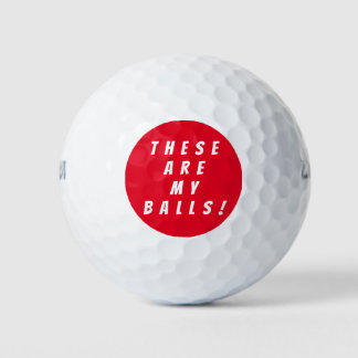 Des balles de golf amusantes, des balles de golf p