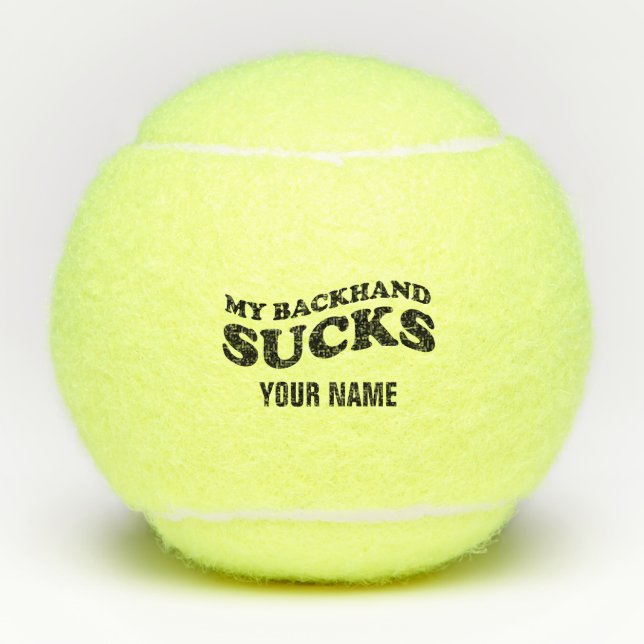 Des balles de tennis personnalisées avec une citat (Devant)