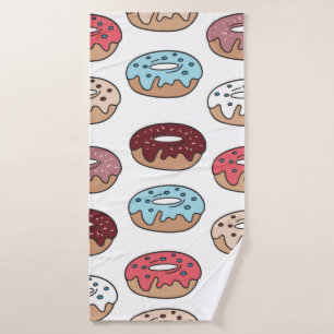 Des beignets multicolores dessinés à la main sans