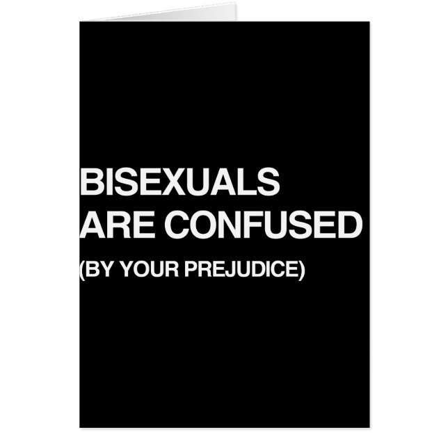 DES BISEXUALS SONT CONFONDUS PAR VOTRE PRÉJUDICE (Devant)